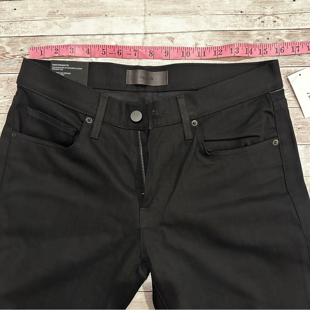 J Brand Kane Straight Fit. Black Brand new with tags. 15.5 leg opening, 32x34